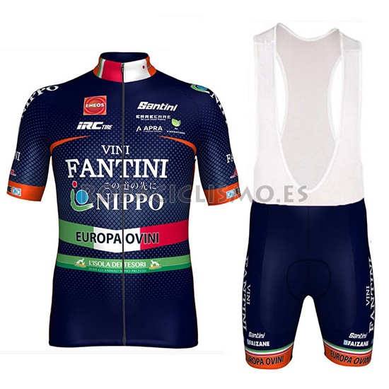 2018 Maillot Nippo Vini Fantini Europa Ovini Tirantes Mangas Cor